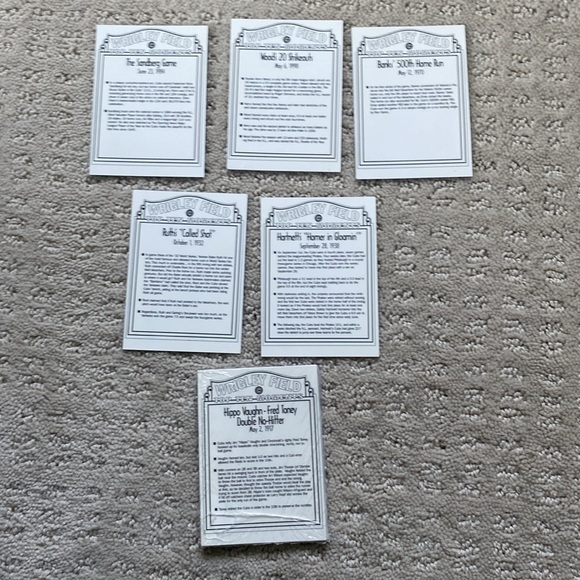 Vintage Wrigley Field Chicago Cubs game day cards - set unopened + opened cards - Picture 2 of 5